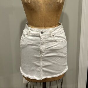 American Eagle White Denim Skirt